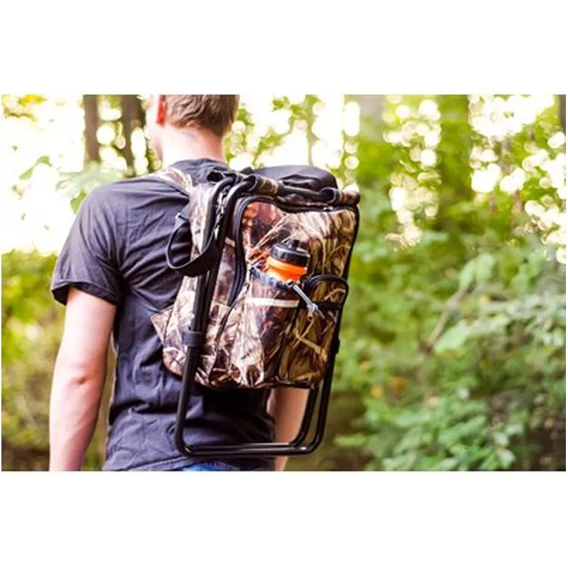 Camp Stool Backpack Cooler -Ca